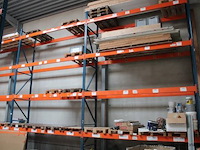 42 meter diverse palletstelling bestaande uit 13 staanders en 104 leggers (koper dient zelf de stelling leeg te maken) - afbeelding 3 van  4