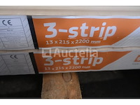 42 parketplanken (+- 19,86 m²) beuk pop 3-strip live satin
