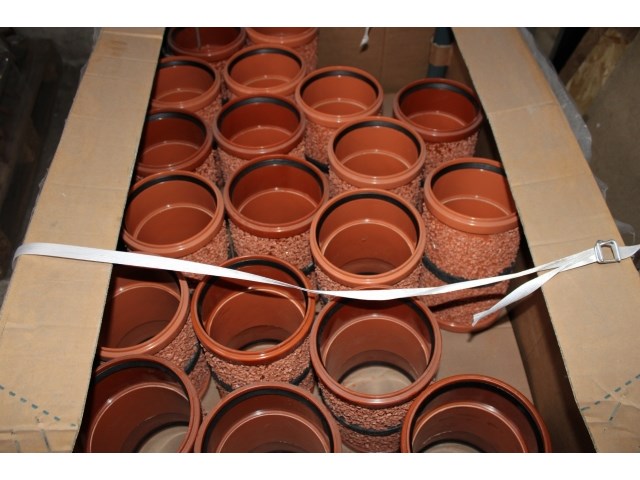 43 x muurdoorvoer bezand 160mm / 20 cm - afbeelding 1 van  1