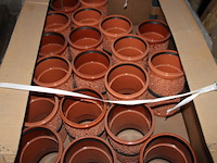 43 x muurdoorvoer bezand 160mm / 20 cm - afbeelding 1 van  1