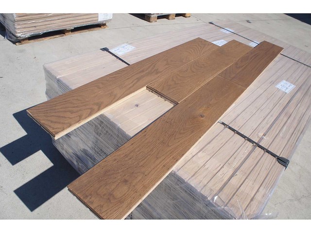 43,20 m² massief eiken parket 20mm clay oil - afbeelding 1 van  5
