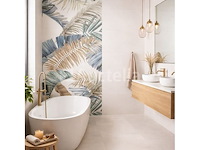 43,20m² loca palma 40x120 rectificatie, bloemige, wandtegels