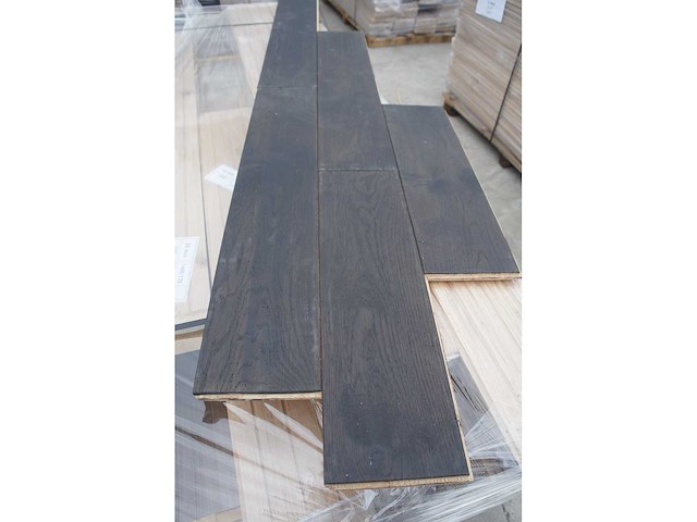 44,54 m² massief eiken parket 20mm graphit oil - afbeelding 4 van  9