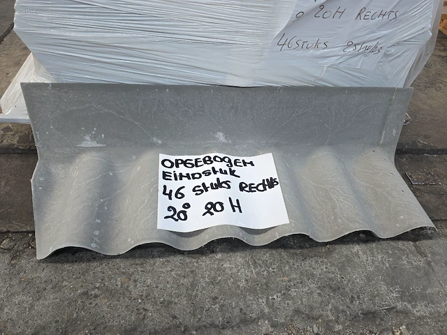 (44x) vezelcement hulpstukken voor golfplaten svk - afbeelding 1 van  2