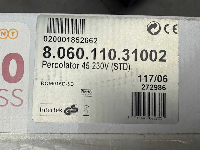 45 - percolator nieuwstaat - afbeelding 2 van  3