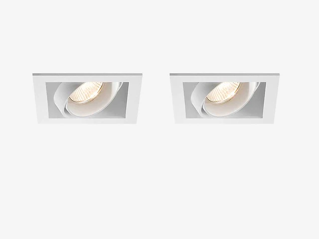 45 x gt square 1.0 design inbouwspots wit - afbeelding 1 van  10