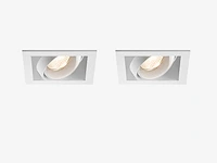 45 x gt square 1.0 design inbouwspots wit - afbeelding 1 van  10