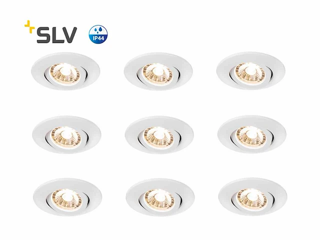 45 x slv easy install ultralage led inbouwspots, wit - afbeelding 8 van  8