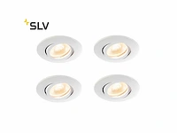 45 x slv easy install ultralage led inbouwspots, wit