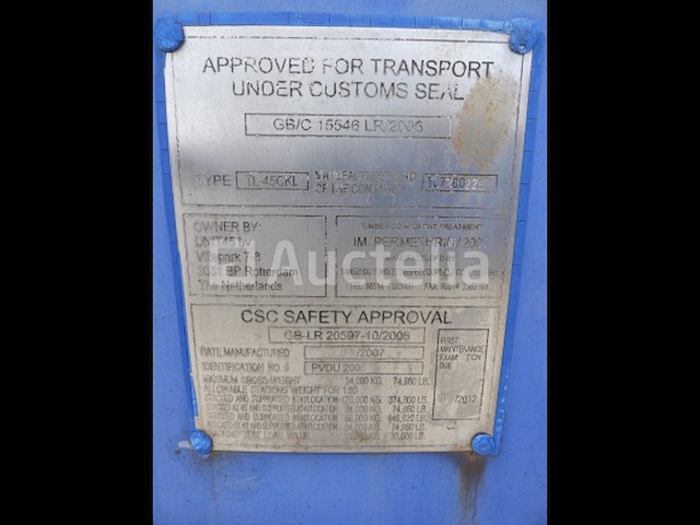 45ft yangzhou tl-45ckl dekzeil zeecontainer - afbeelding 12 van  12