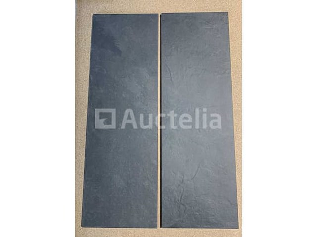 45m² spoorantraciet 20x60 gerectificeerd, leisteen-effect vloer en muur - afbeelding 1 van  2