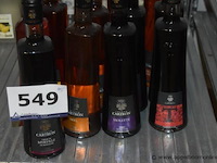 45x fles diverse likeuren en eaux-de-vie, wo. joseph cartron, mielo, petit pekêt, liqueur de poire williams, mette - afbeelding 2 van  5