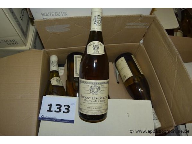 45x fles witte wijn, louis jadot, savigny lès-beaune hauts-jarrons 2004, 750ml - afbeelding 1 van  3