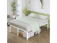 46 cm hoog 180 x 200 super kingsize bedframe met afgeronde hoeken - afbeelding 2 van  5