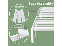 46 cm hoog 180 x 200 super kingsize bedframe met afgeronde hoeken - afbeelding 3 van  5