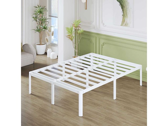 46 cm hoog 180 x 200 super kingsize bedframe met afgeronde hoeken - afbeelding 4 van  5