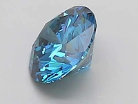 4,65 ct ronde cut donkerblauwe topaas – kasjmirblauw - afbeelding 3 van  3