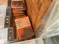 47 x dozen zeskanttapbouten; sluitringen; houtdraadbouten; borgmoeren; stiften zonder kop; stormkrammen - afbeelding 9 van  10