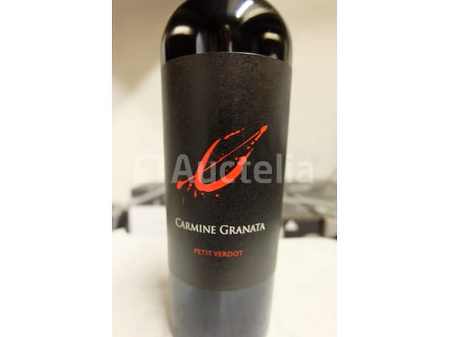 48 flessen rode wijn 75 cl - argentinië carmine granata petit verdot 2017 - afbeelding 1 van  4