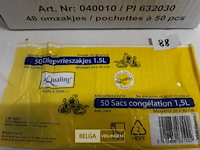 48 x 50 diepvrieszakjes 1,5 l 20x30 cm - afbeelding 1 van  3