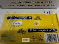 48 x 50 diepvrieszakjes 1,5 l 20x30 cm - afbeelding 1 van  3