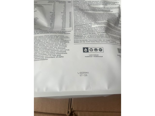 480x chocolate protein 480g - modere - afbeelding 4 van  5