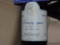 48x fles rode wijn, rené bourgeon, bourgogne les pourrières, 2000, 75cl - afbeelding 2 van  3