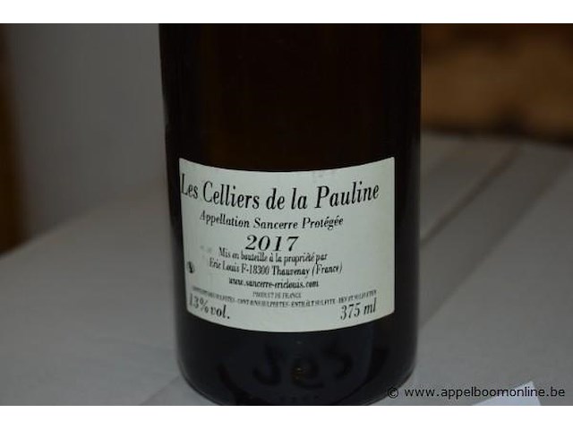 48x fles witte wijn, les celliers de la pauline, sancerre, 2017, 375ml - afbeelding 2 van  3