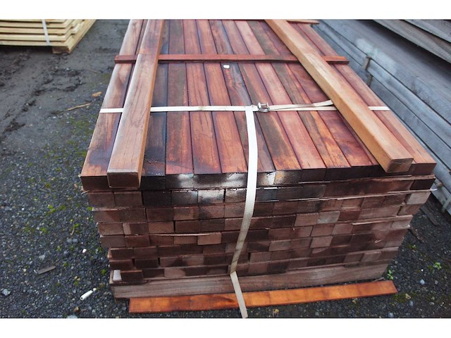 49 lm tropisch hardhouten onderliggers - afbeelding 2 van  3