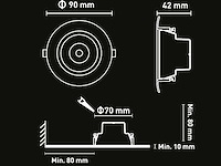 4.9w cct 3 kleur inbouwspot waterdicht(100x) - afbeelding 5 van  5