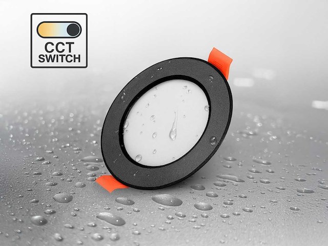 4.9w cct 3 kleur inbouwspot waterdicht(50x) - afbeelding 1 van  5