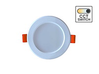 4.9w cct 3 kleur inbouwspot watredicht (100x) - afbeelding 2 van  3