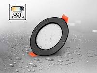 4.9w cct 3 kleur inbouwspot watredicht zwart(100x)