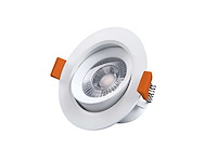 4.9w led inbouwspot 3000k met lens - afbeelding 1 van  6