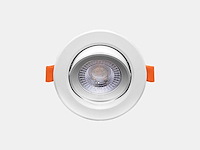 4.9w led inbouwspot 6000k met lens (100x) - afbeelding 2 van  5