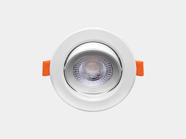 4.9w smd led inbouwspot 3000k mat wit met lens(50x) - afbeelding 4 van  6