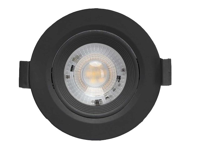 4.9w smd led inbouwspot 6000k zwart met lens(100x) - afbeelding 4 van  7
