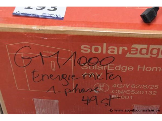 49x energiemeter, solaredge, gm1000, 1-phase, werking niet gekend - afbeelding 2 van  2