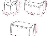 4delige lounge set-enkel afhaling - afbeelding 1 van  4