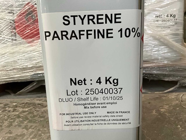 4kg styrene paraffine 10% (23x) - afbeelding 3 van  3
