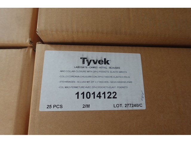 4x 25 wegwerpoverall tyvek - afbeelding 3 van  3