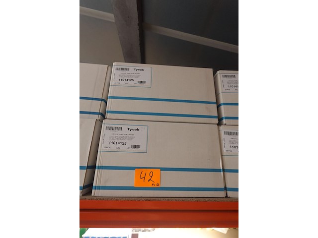 4x 25 wegwerpoverall tyvek - afbeelding 1 van  1