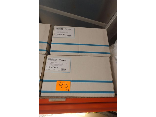 4x 25 wegwerpoverall tyvek - afbeelding 1 van  1