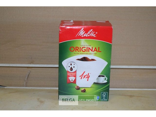 4x 40 st melitta koffiefilters 1x4 - afbeelding 1 van  1