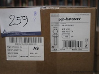 4x 600 zeskantbouten, m 8 x 90, 20 kg, pgb fasteners - afbeelding 1 van  1