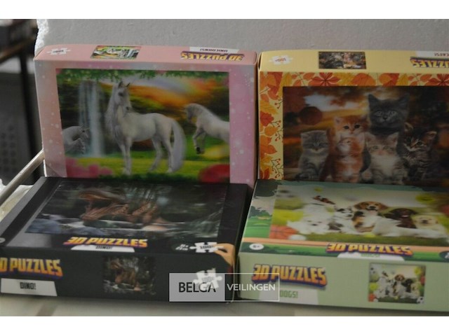 4x 6st 3d puzzels - afbeelding 2 van  5