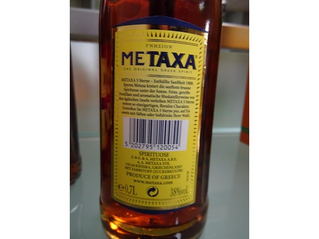 4x 70cl metaxa - afbeelding 3 van  3