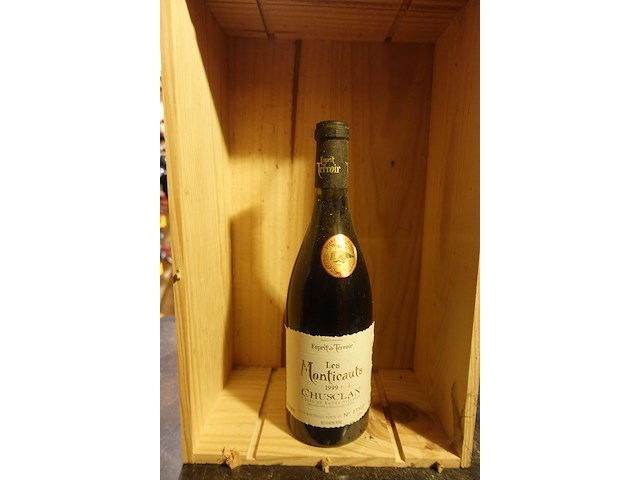 4x 74cl les monticauts chusclan 1999 - afbeelding 1 van  3