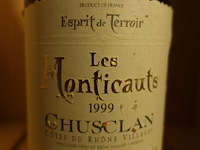 4x 74cl les monticauts chusclan 1999 - afbeelding 2 van  3