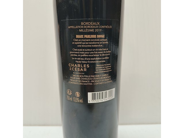 4x 75cl bordeaux parleurs - afbeelding 2 van  2